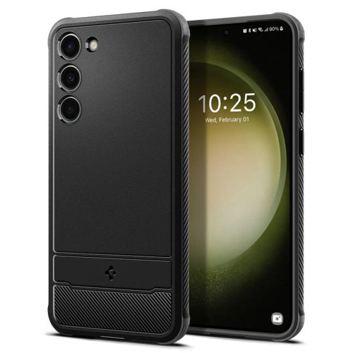 Coque Spigen Rugged Armor Pour Samsung Galaxy S23, Noire