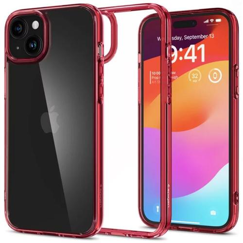 Coque Spigen Ultra Hybride Iphone 15 Plus Rouge