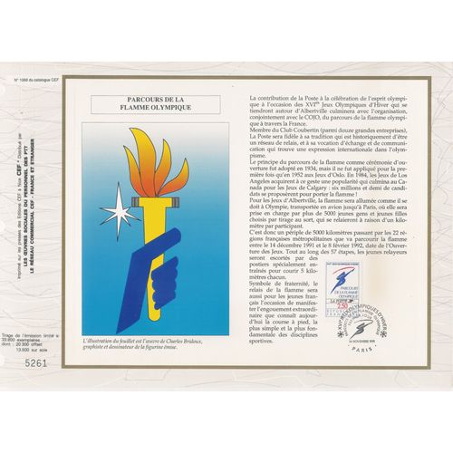 Catalogue Cef Num 1068 Parcours Flamme Olympique