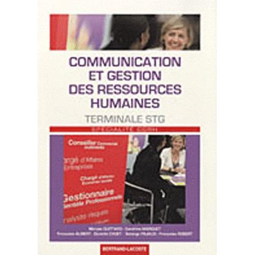 Communication Et Gestion Des Ressources Humaines Tle Stg Spcécialité Cgrh