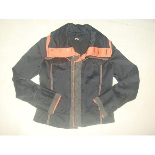 Neuf Blouson Femme Noir/Orange Diesel - Taille L