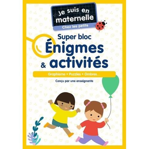 Super Bloc Énigmes & Activités Ps - Graphisme, Puzzles, Ombres