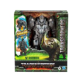Coffret Transformers Rise Of Beasts : Rhinox 22.5 Cm - Set Robot Transformable En Rhinoceros Et 1 Carte Offerte - Nouveaute