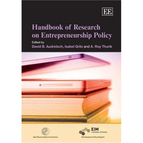 Handbook Of Research On Entrepreneurship Policy