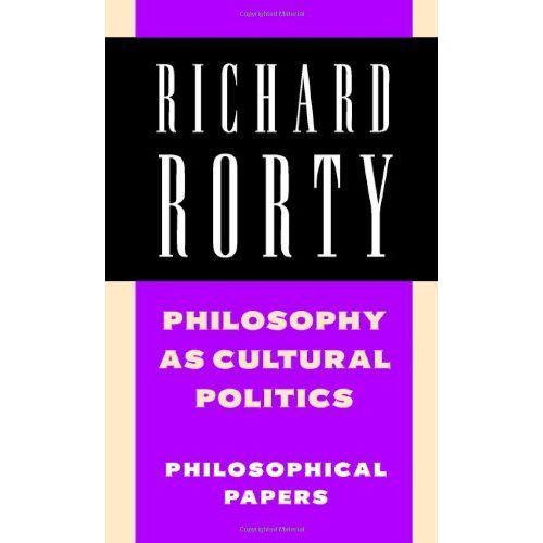 Philosophy As Cultural Politics