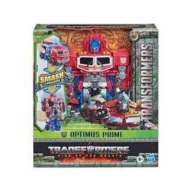 Coffret Transformers Rise Of Beasts : Optimus Prime 22.5 Cm - Set Robot Transformable En Camion Et 1 Carte Offerte - Nouveaute