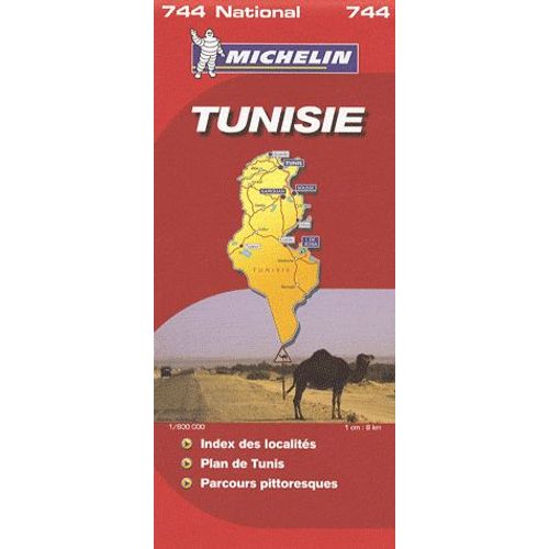 Carte Michelin Tunisie 1/800000e