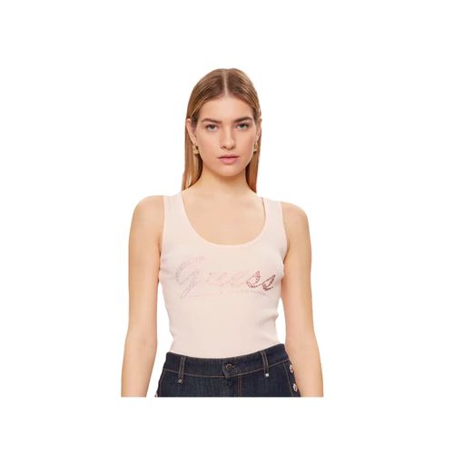 Débardeur Guess Strass Femme Rose