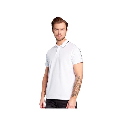 Polo Guess Stripe G Homme Blanc