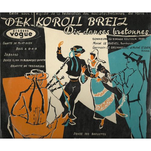 Dek Koroll Breiz Dix Danses Bretonnes : Gavotte De Pont Aven, Jabadao, Danse Plinn De Plouneyez Quintin, Gavotte De Tregarvan, Danse Des Baguettes, Gwenedour, ... (25cm)