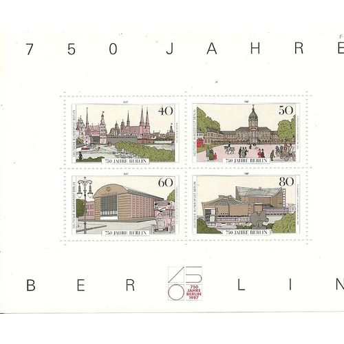 Berlin 750 Jahre, Schloss Charlotenburg, Berlin Im Jahre1650, Turbinenhalle, Philharmonie Und Kammermusik Sall