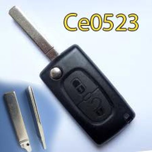 Coque Télécommande Plip Citroen 2 Boutons C1 C2 C3 C4 C5 Plip 2 B + Lame Avec Rainure Ce0523