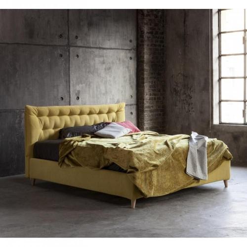 Lit Coffre Gloria Couchage 160x190 Cm Incanto Moutarde