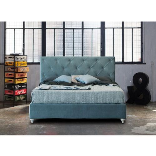 Lit Coffre Samir Couchage 140x190 Cm Joint Vert Menthe