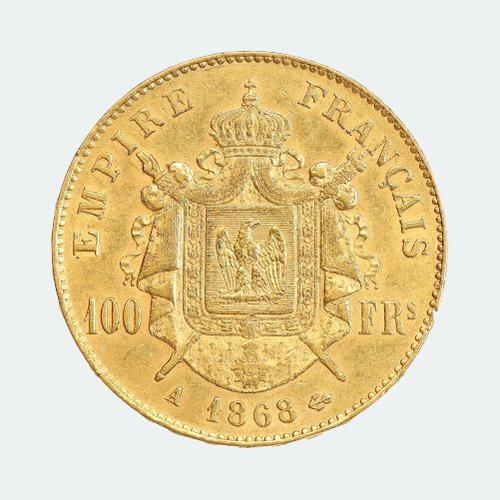 Pièce 100 Francs Napoléon Iii Tête Laurée