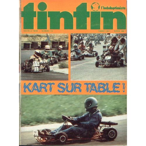 Tintin L'hebdoptimiste  N° 114 : Kart Sur Table