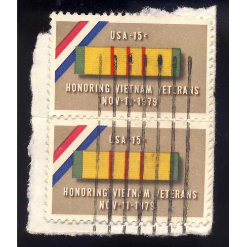 Timbre U S A, Honoring Vietnam Veterans,  Nov-11-1979, U S A 15 Cents, Oblitéré