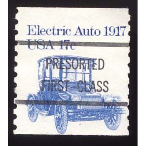 Timbre U S A, Electric Auto 1912, U S A 17 Cents, Oblitéré