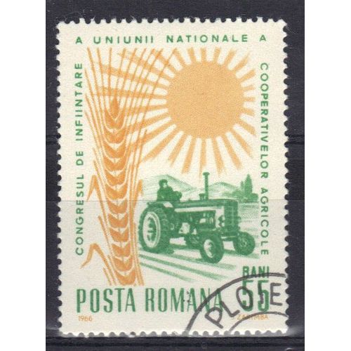 Roumanie 1966 : Congrès De L'union Nationale Des Coopératives Agricoles - Timbre Oblitéré