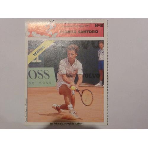 Fiche Le Journal De Mickey Fabrice Santoro Les Espoirs Du Sport 1991