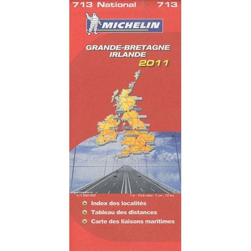 Carte Nationale Grande Bretagne, Irlande 2011