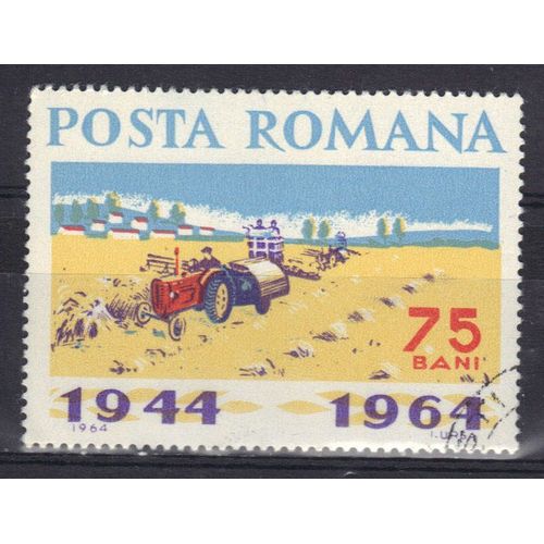Roumanie 1964 : Motoculture - Timbre Oblitéré