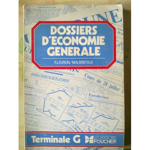 Dossiers D'économie Générale - Terminale G