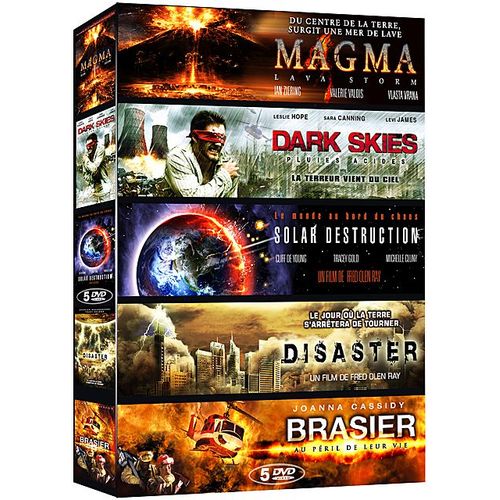Catastrophe - Coffret 5 Films : Magma + Dark Skies + Solar Destruction + Disaster + Brasier - Pack