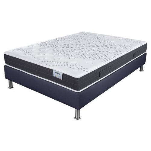 Matelas Mousse + Sommier Sp18 Volcan 140x190 Myriade - H. 21 Cm - Soutien Équilibré