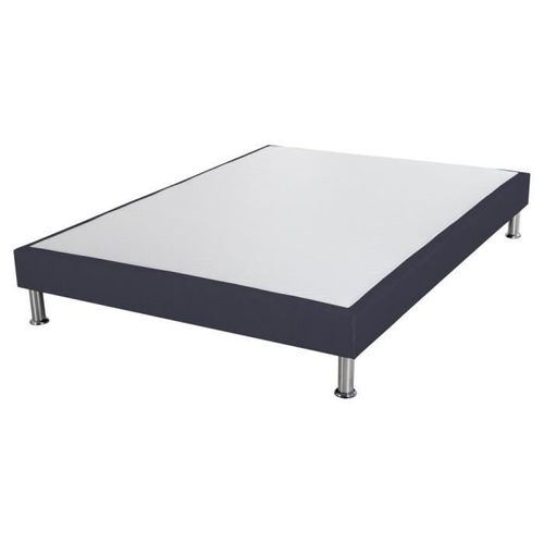 Sommier Tapissier + Pieds Sr15 Volcan 160x200 Lattes Bois Massif - H.15 Cm