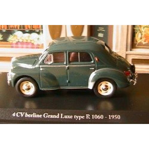 Renault 4cv Berline Grand Luxe Type R1060 1950 Eligor Hachette 1/43-Eligor