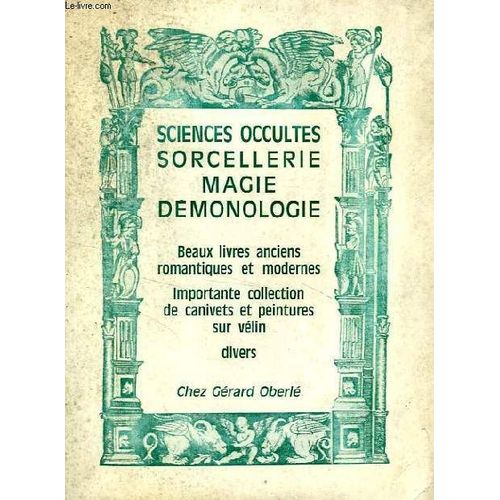 Sciences Occultes, Sorcellerie, Magie, Demonologie (Catalogue)