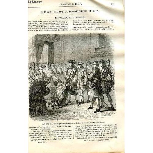 Le Musée Des Familles - Lecture Du Soir - Livraison N°27 - Quelques Salons Du 19ème Siècle - Le Salon Du Baron Gérard Par Mme Ancelot