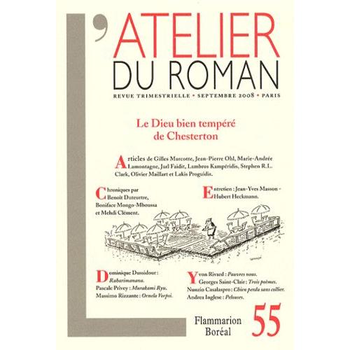 L'atelier Du Roman N° 55 - Le Dieu Bien Tempéré De Chesterton