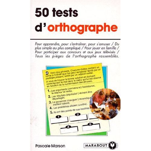 50 Tests D'orthographe
