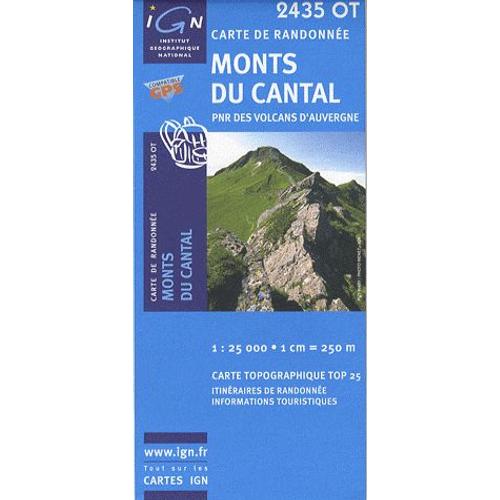 Monts Du Cantal 1 : 25 000