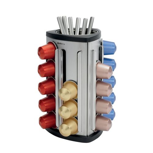 Brabantia - 418709 - Distributeur De Capsules De Café - Matt Steel
