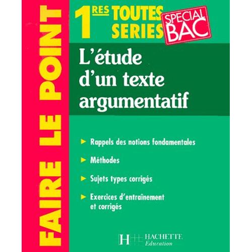 L'étude D'un Texte Argumentatif 1ère