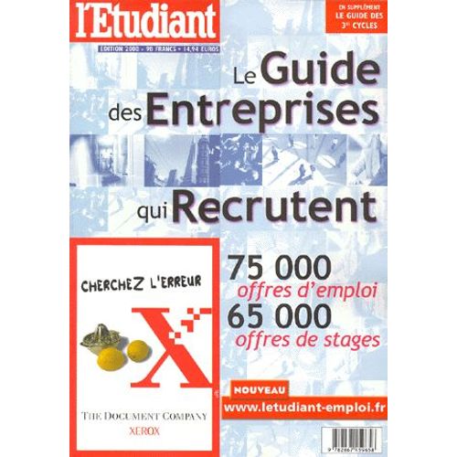 Le Guide Des Entreprises Qui Recrutent - Edition 2000