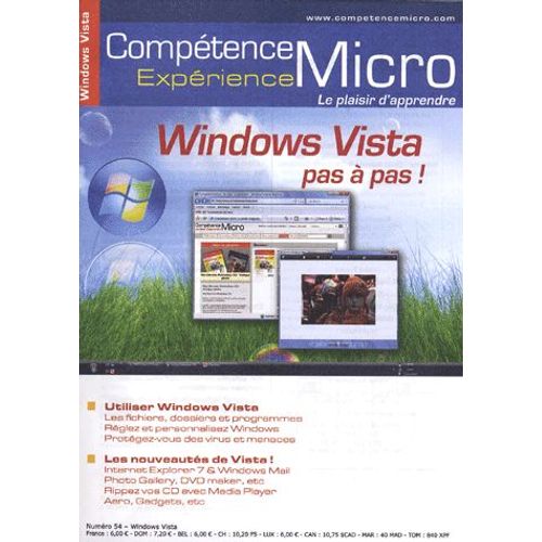 Compétence Micro N° 54 - Windows Vista Pas À Pas