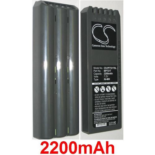 Batterie Pour Fluke 741, Fluke 741b, Fluke 743, Fluke 743b, Fluke 863, Fluke 865, Fluke 867, Fluke 867b, Fluke Dsp100, Fluke Dsp2000, P/N: Bp7217 Bp-7217, 7.2v Ni-Mh **2200mah**