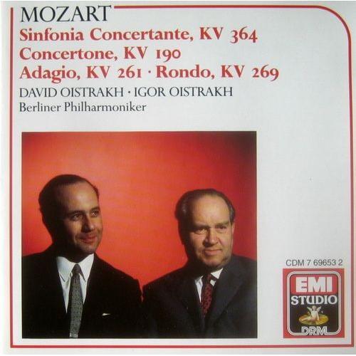 Symphonie Concertante Pour Violon Et Alto / Concertone K. 190 / Adagio K. 261 / Rondo K. 269