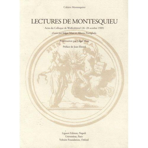 Lectures De Montesquieu - Actes Du Colloque De Wolfenbüttel, 26-28 Octobre 1989