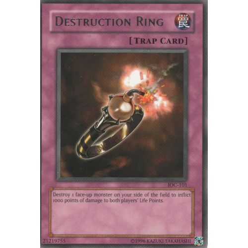 Carte Yu-Gi-Oh! "Destruction Ring" Rare Ioc-101