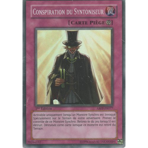 Carte Yu-Gi-Oh! "Conspiration Du Syntoniseur" Super Rare Abpf-Fr077