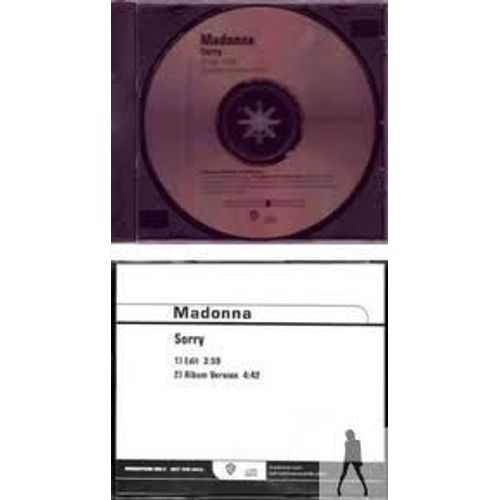 Madonna  -  Sorry   - Cd 2 Titres