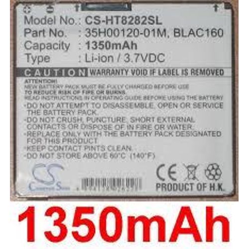 Batterie Pda Smartphone Htc Htc Touch Pro Hd , Touch Hd T8282 , Blac100 , Blackstone , Blackstone 100