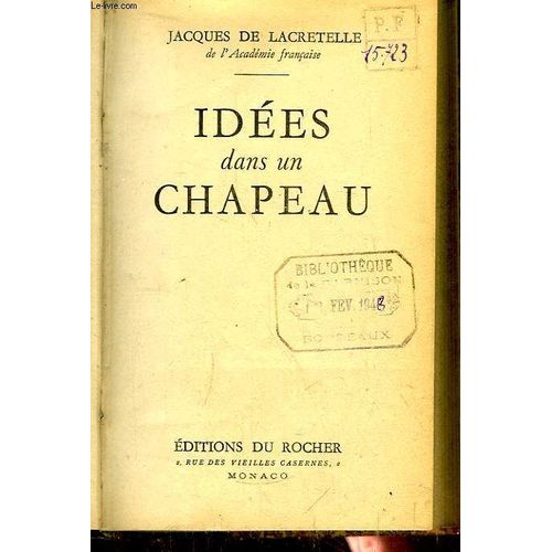 Idées Dans Un Chapeau.
