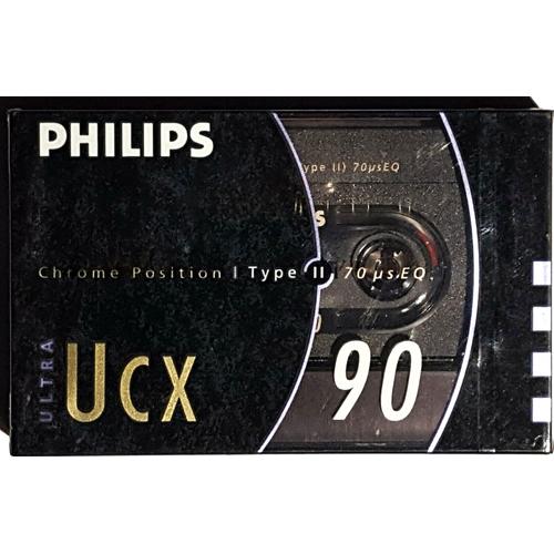 VINTAGE COLLECTOR PHILIPS ULTRA UCX - 1 AUDIO K7 TYPE II CHROME - 90 mn