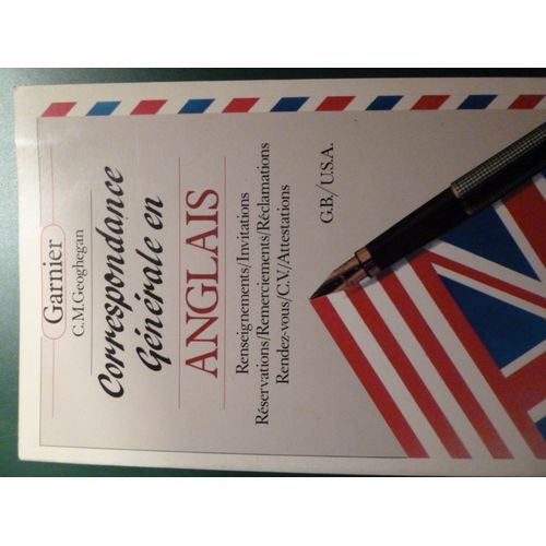 Correspondance Générale En Anglais